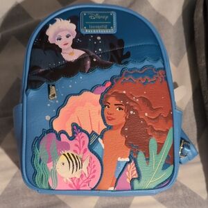 Loungefly Disney Blue Ariel and Ursula Kids Backpack